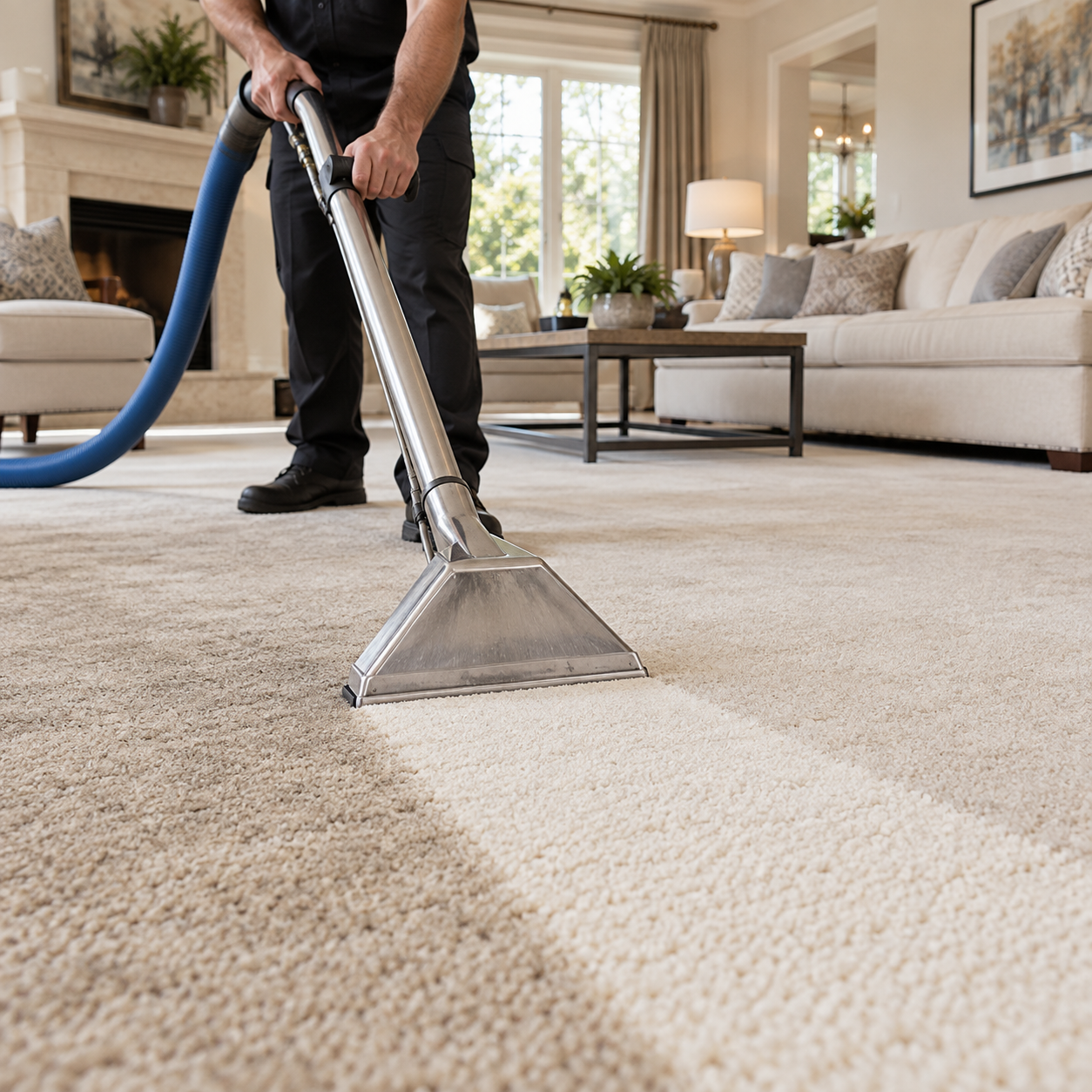Deep Hot Water Extraction Carpet Cleaning